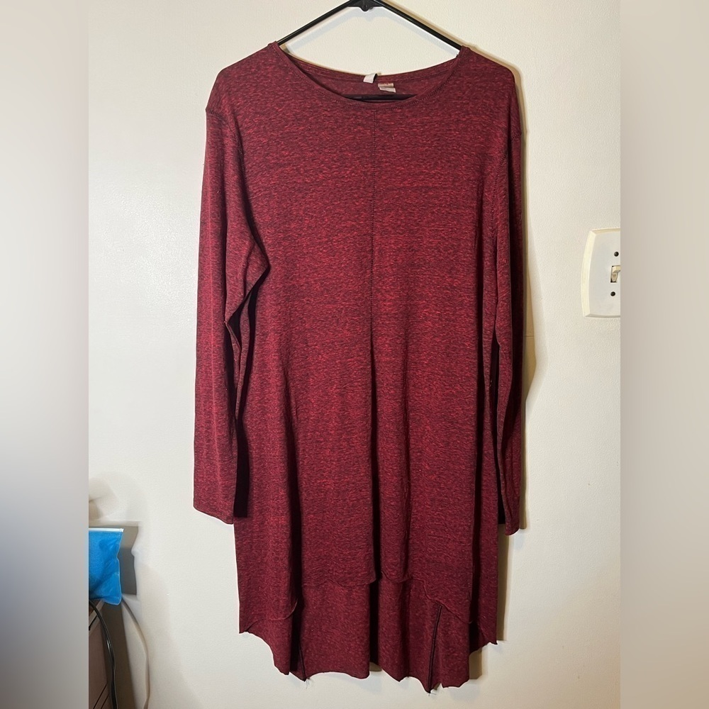 H&M long sleeve high low dress